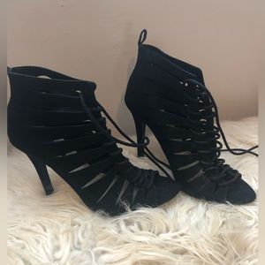 Stiletto open toe heels